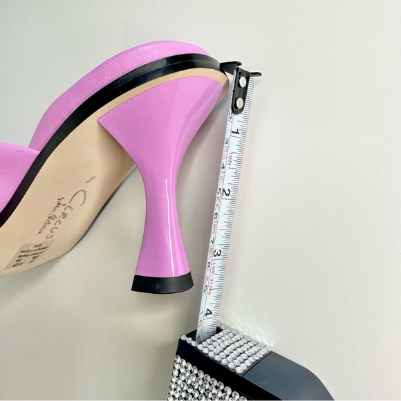 Circus Sam Edelman Sim Pink Square Toe Heel Sandal - Picture 13 of 15